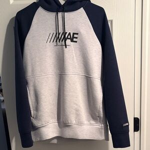 American Eagle Outfitters Navy and Gray Hoodie